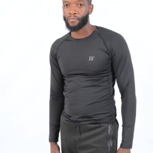 Long sleeve breathable skinny fit men T-shirt